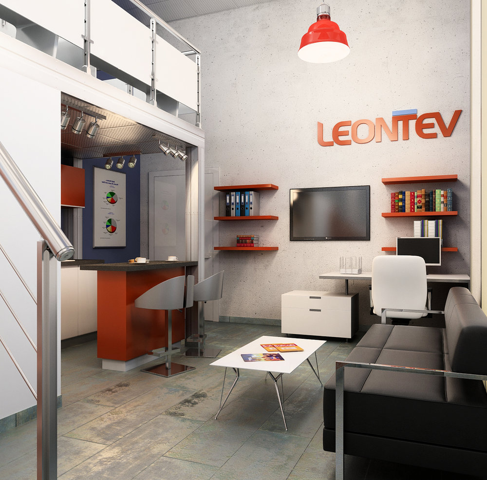 Interior design of the transport company office "Leontiev"