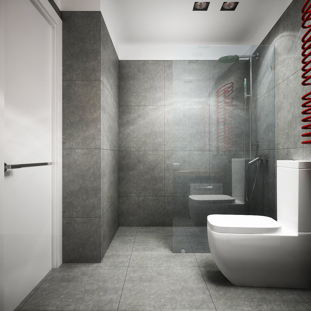 Bathroom interior design in a modern style.