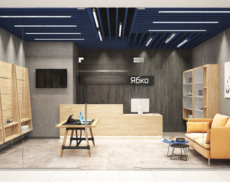 Дизайн магазину брендової продукції Apple "Ябко" м. Вінниця