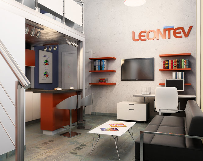 Дизайн интерьера офиса транспортной компании "Леонтьев"